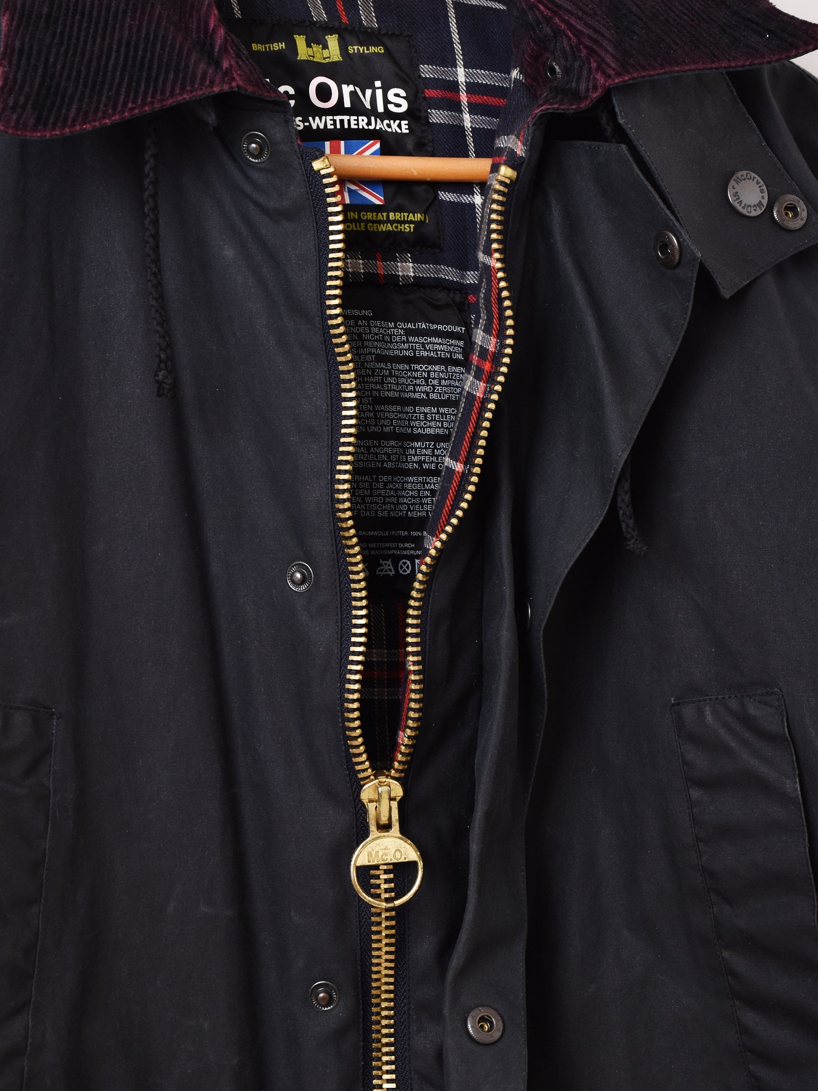 Mc Orvis オイルドコート ビデイルタイプ　イギリス製 バブアー イギリス製 