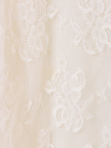 70's Made in USA "GUNNE SAX" 花柄レース ロングドレス