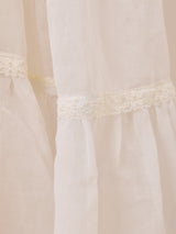 70's Made in USA "GUNNE SAX" 花柄レース ロングドレス