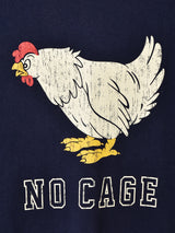 【2色展開】Backers プリントTシャツ「NO CAGE」
