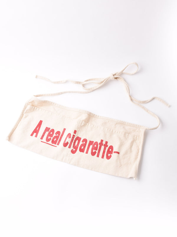 プリント ワークエプロン 「A real cigarette」