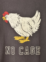 【2色展開】Backers プリントTシャツ「NO CAGE」