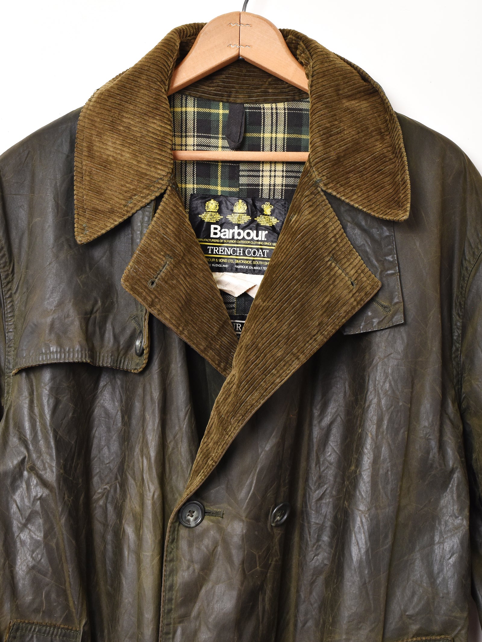 イングランド製 Barbour オイルドコート – 古着屋Top of the Hillのネット通販サイト