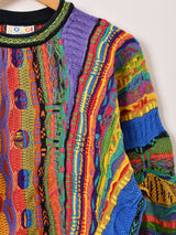 90's "COOGI" 3D Cotton Knit Sweater