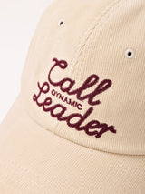 刺繍入り コーデュロイ キャップ「Call Leader」