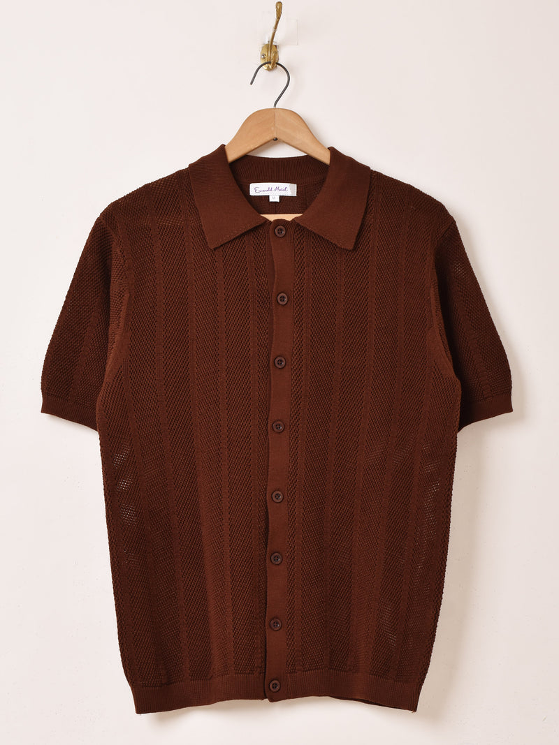 3色展開】Emerald Motel 半袖 ニットポロシャツ – 古着屋Top of the