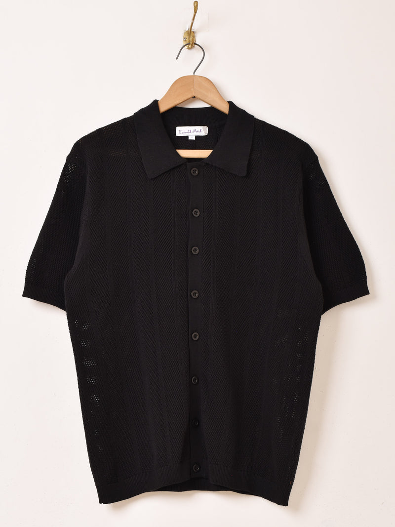 3色展開】Emerald Motel 半袖 ニットポロシャツ – 古着屋Top of the