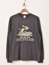 【2色展開】Backers プリント ロングスリーブTシャツ「CANOE」