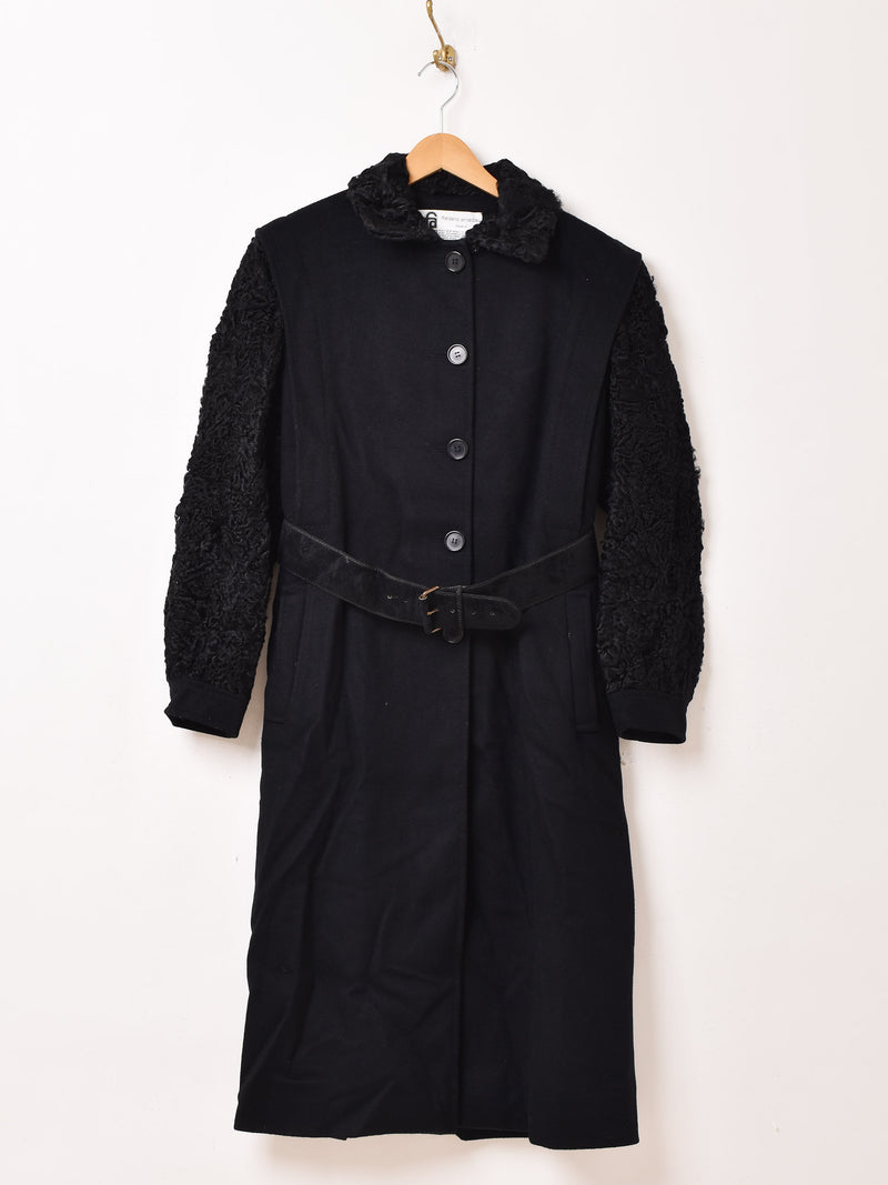 Made In France Wool Astrakhan Coat