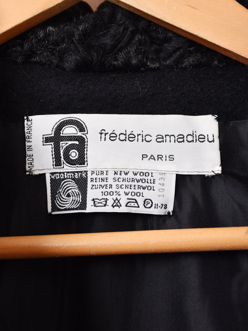 Made In France Wool Astrakhan Coat