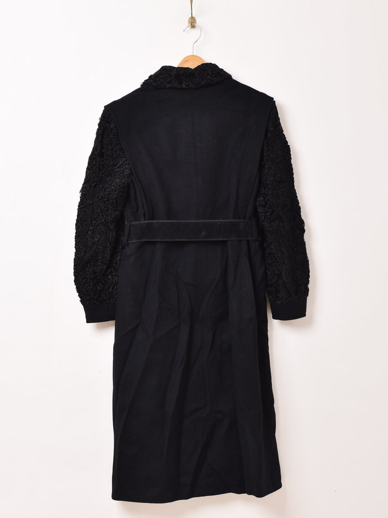 Made In France Wool Astrakhan Coat