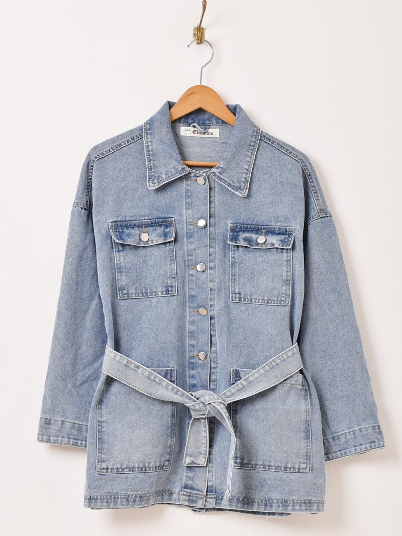Elcamino ベルト付き カバーオール デニムジャケット – 古着屋Top of