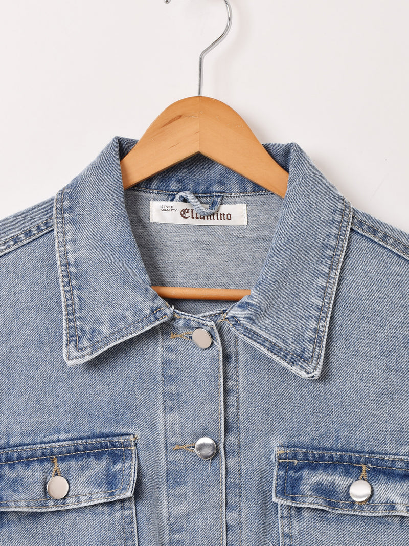 大幅値下げ　ETRE TOKYO　ウエストベルトカバーオール　デニムジャケット Elcamino ベルト付き カバーオール デニムジャケット – 古着屋Top of