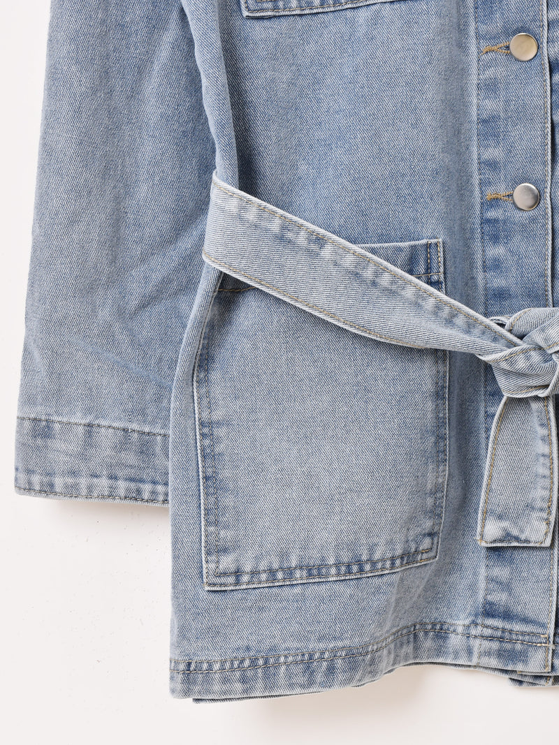 Elcamino ベルト付き カバーオール デニムジャケット – 古着屋Top of