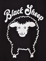 【2色展開】Backers プリントスウェットシャツ「Black Sheep」