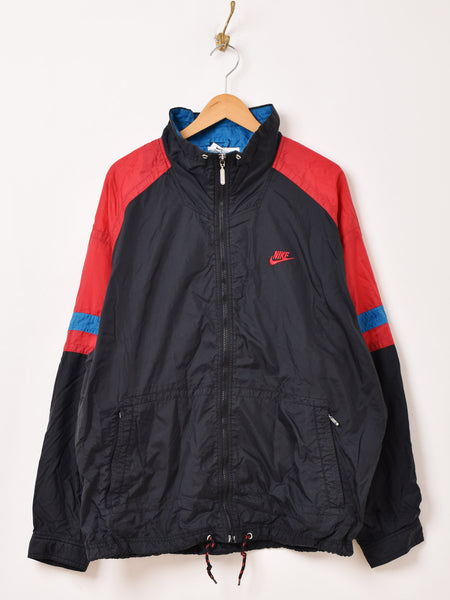Nike レア ナイロンジャケット NYLON Jacket M 90's Nike Half Zip Nylon Jacket M / ナイキ ナイロンジャケット プル