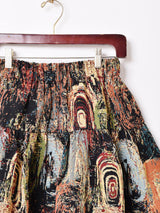 【3色展開】Elcamino 総柄 ゴブラン織り スカート