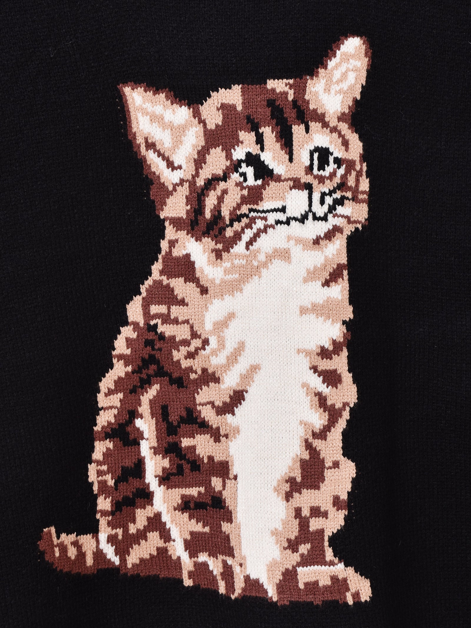 古着 ビンテージ 80s モヤモヤ ネコ デザイン ニット セーター 希少 美品 ニットセーター80年代猫柄ボルドーアンティーク