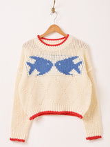 Meridian フィッシュ パイピング セーター