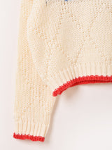 Meridian フィッシュ パイピング セーター