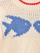 Meridian フィッシュ パイピング セーター