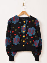 Meridian 花柄 ボア ジャケット