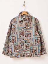 【2色展開】Elcamino トランプ柄 ゴブラン織り ジャケット