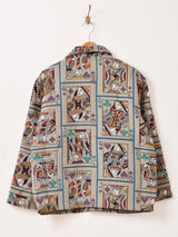 【2色展開】Elcamino トランプ柄 ゴブラン織り ジャケット