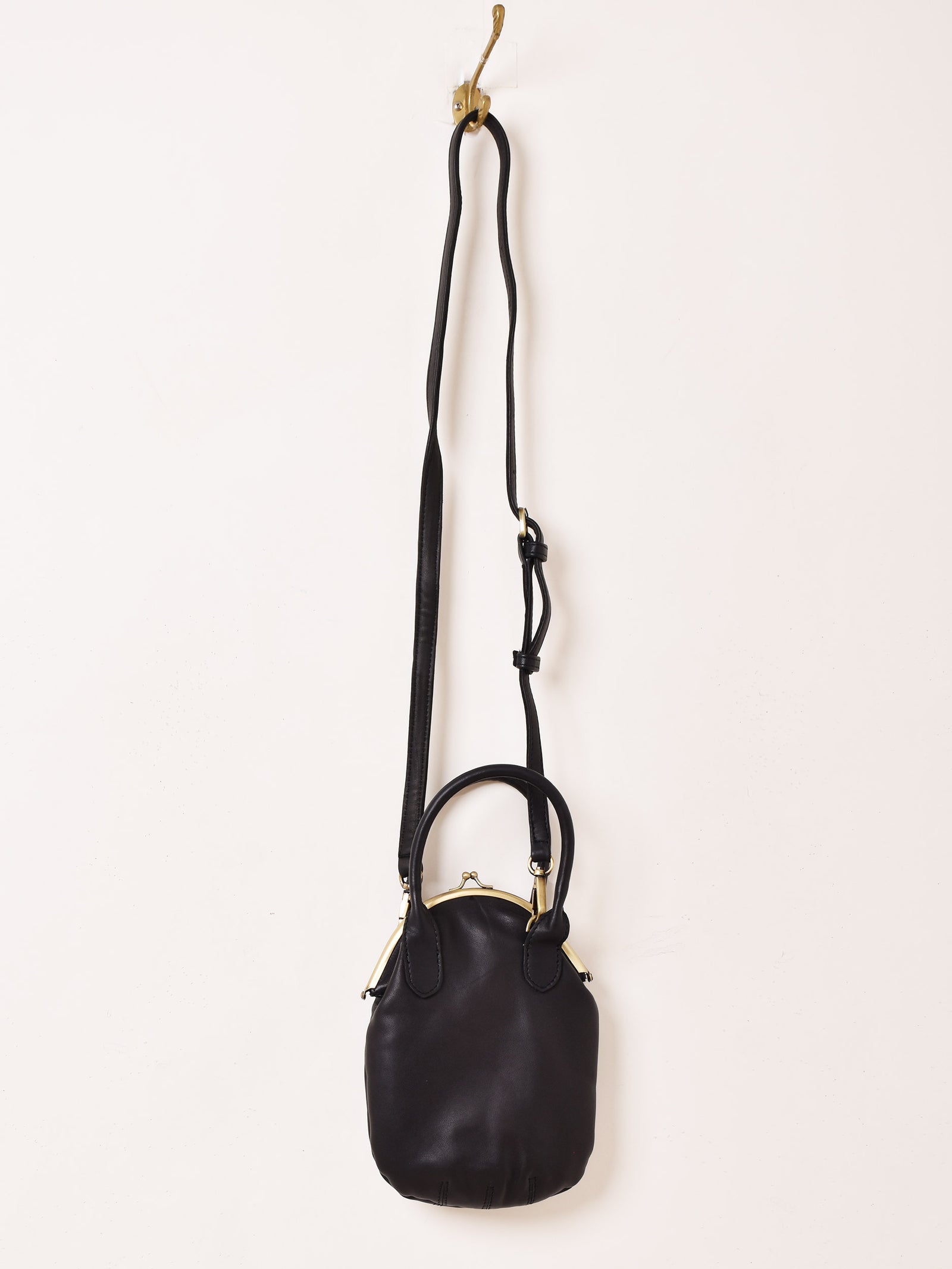 2色展開】レザー がま口 ミニショルダーバッグ – 古着屋Top of the
