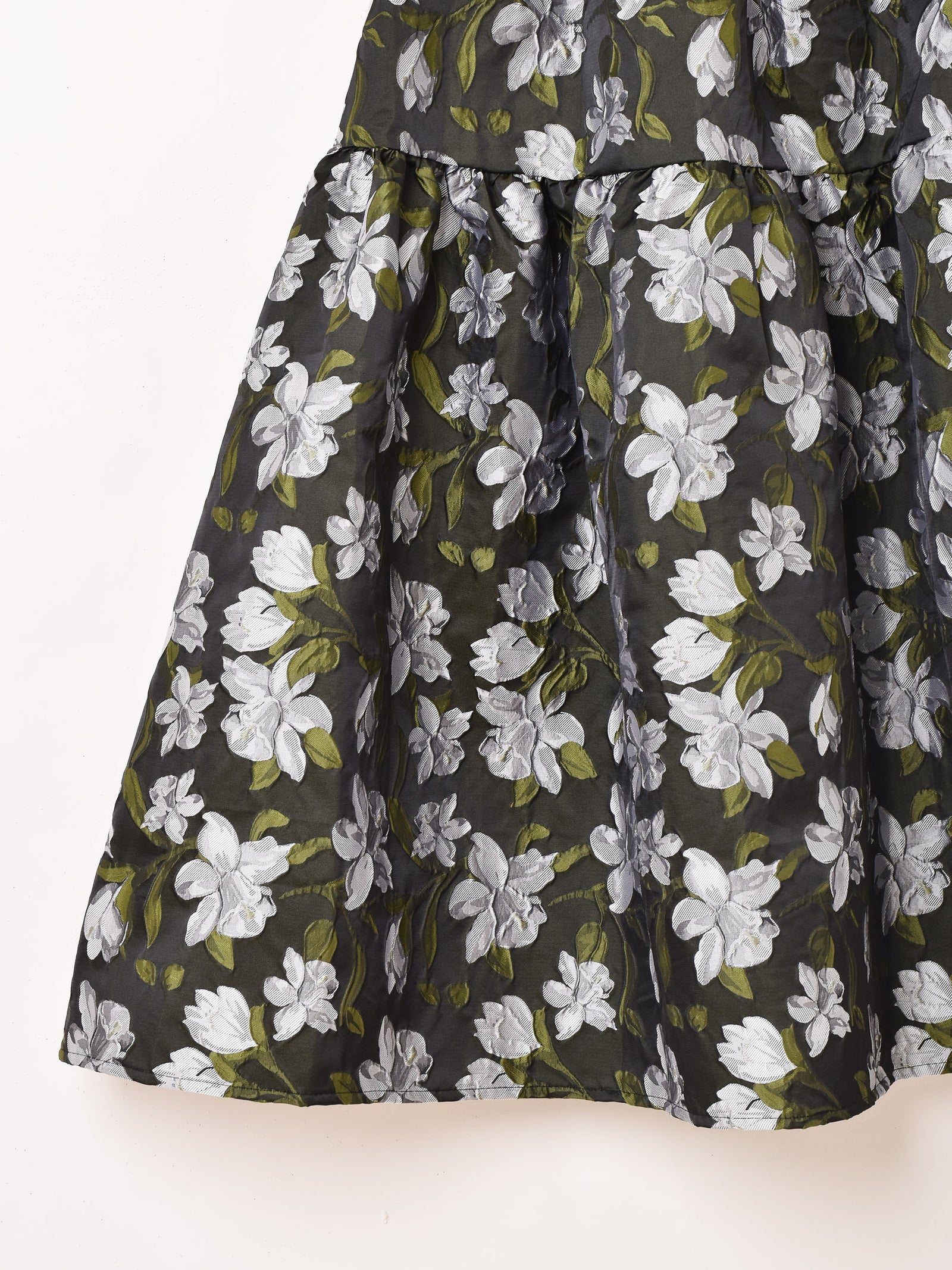 2色展開】Meridian 花柄 ジャガード織り スカート – 古着屋Top of the