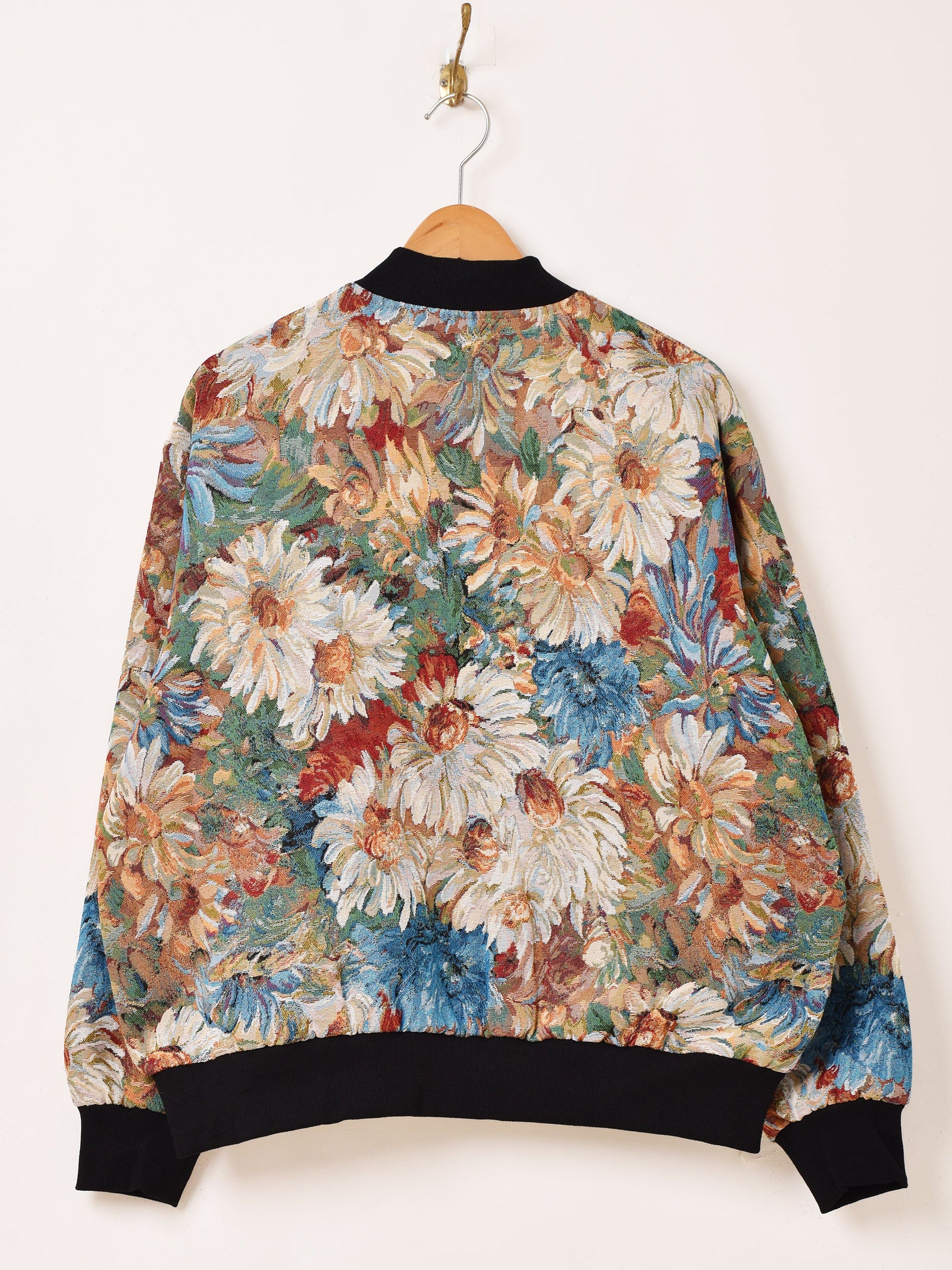 美品 USA製 Painted Pony♡花柄 ゴブランジャケット M 大きめ Vintage Painted Pony USA Women's Large Tapestry Jacket Art To Wear