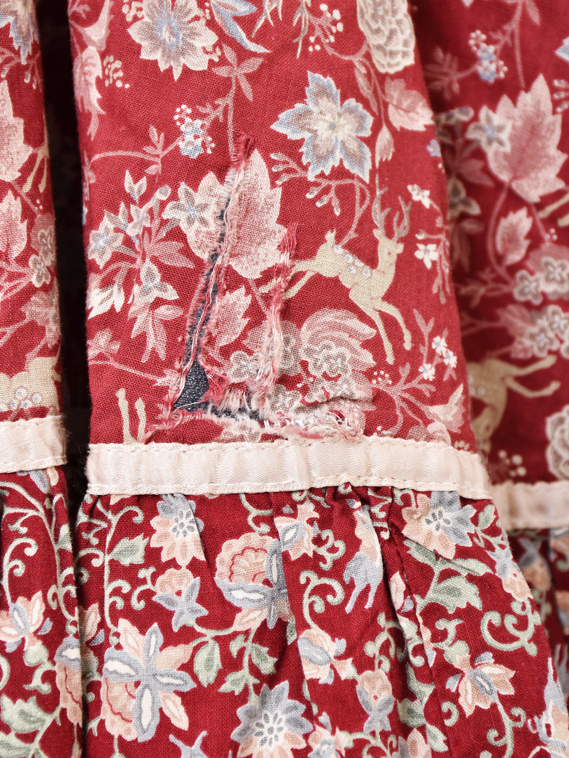 70’s ”GUNNE SAX” 花柄 長袖 ワンピース