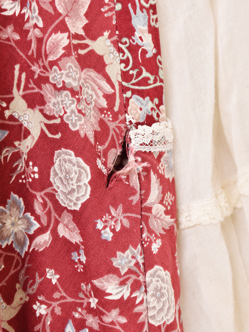 70’s ”GUNNE SAX” 花柄 長袖 ワンピース