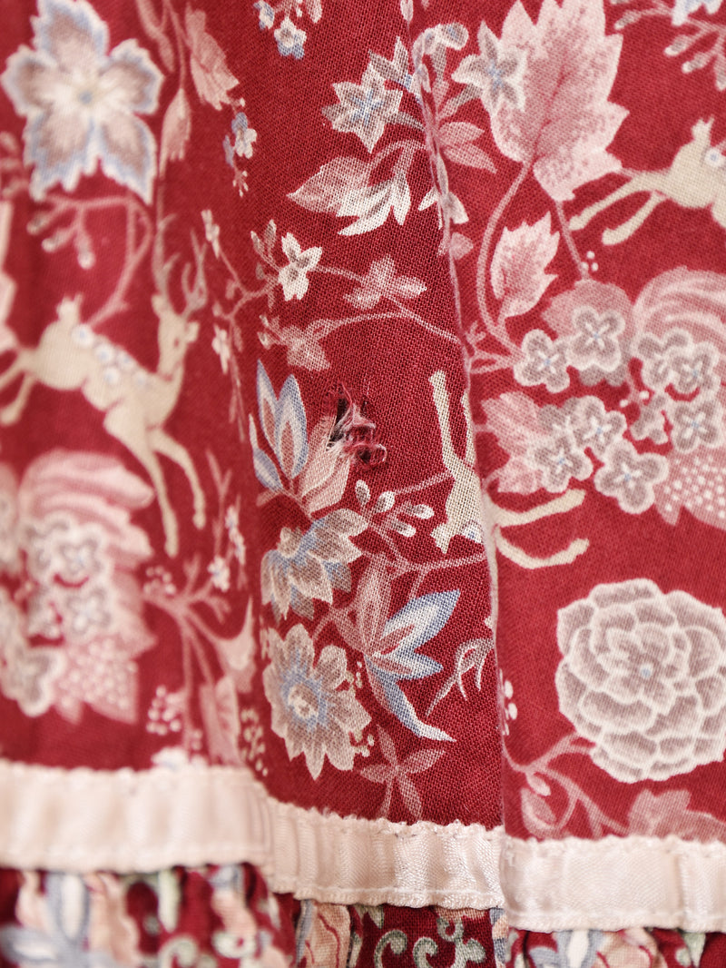 70’s ”GUNNE SAX” 花柄 長袖 ワンピース