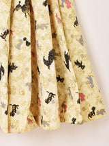 50's "Cannady Creations Hollywood" アニマルプリント サーキュラースカート