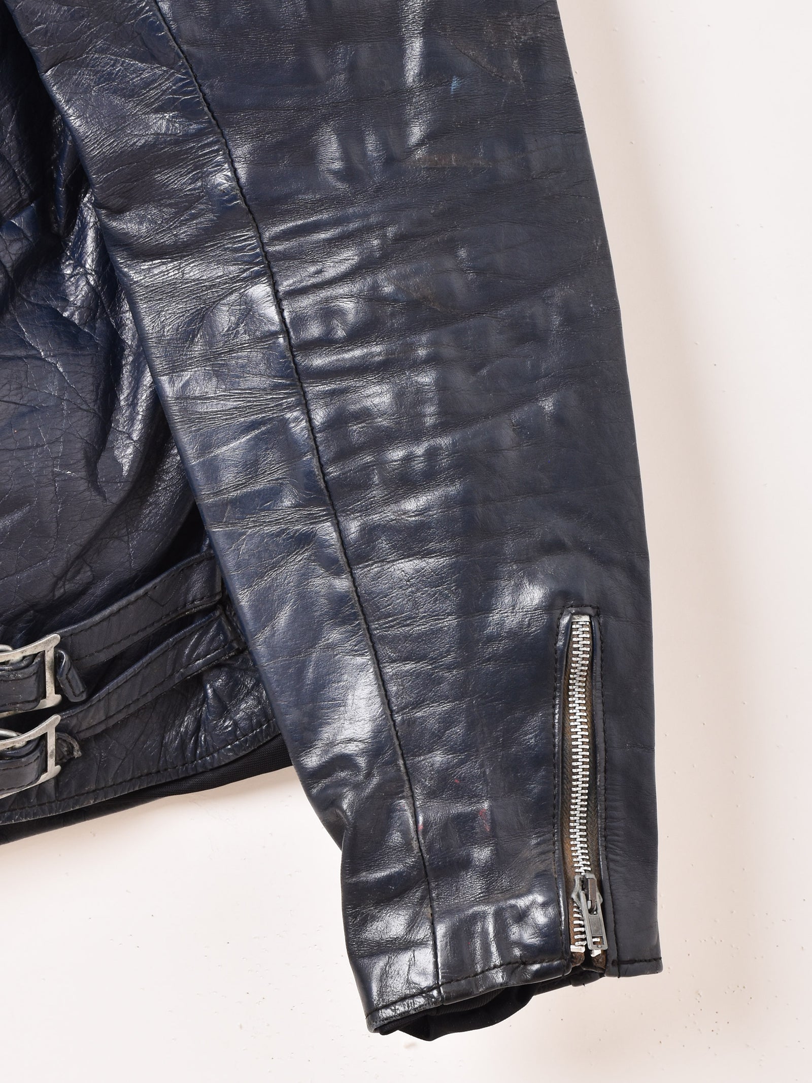 Vintage Leather Motorcycle Jacket – 古着屋Top of the Hillのネット