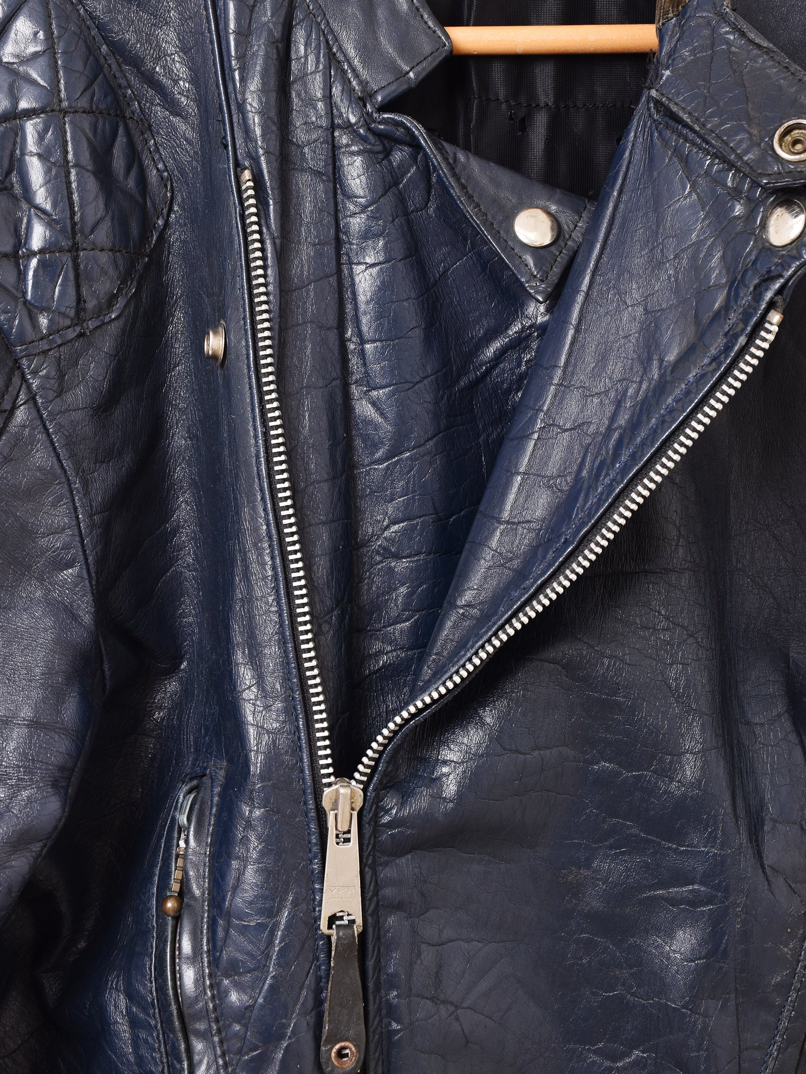 Vintage Leather Motorcycle Jacket – 古着屋Top of the Hillのネット