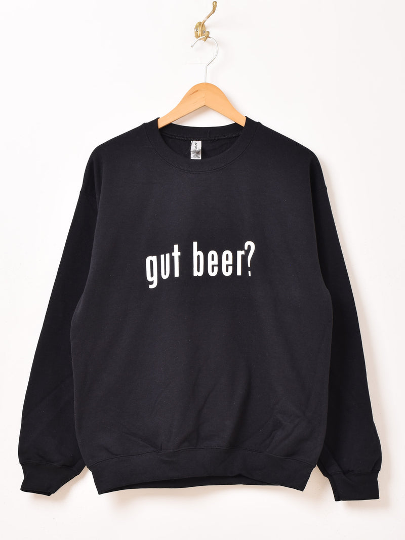 プリント スウェットシャツ「gut beer?」