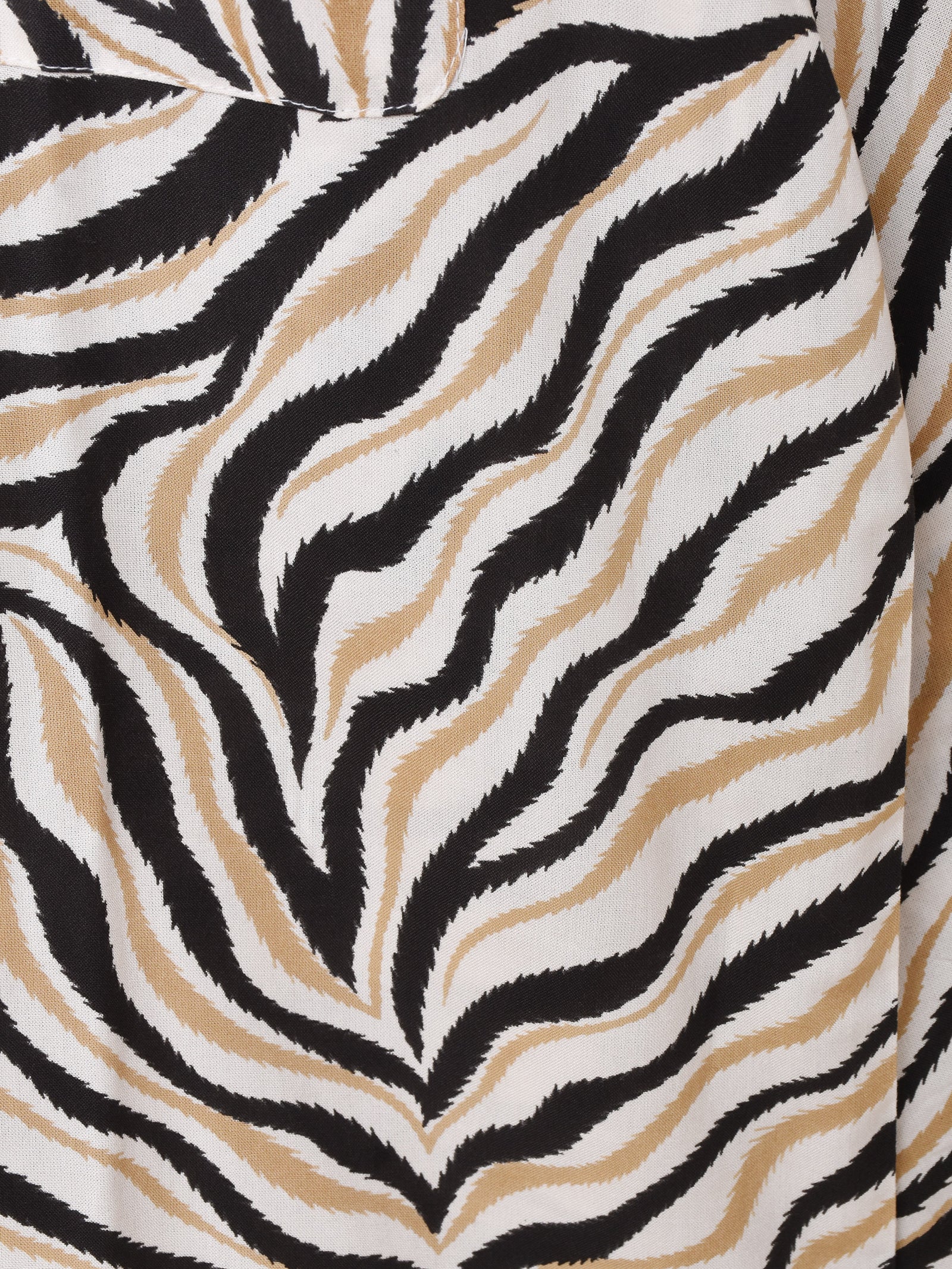 Backers ゼブラ柄 長袖 オープンカラーシャツ – 古着屋Top of the Hill