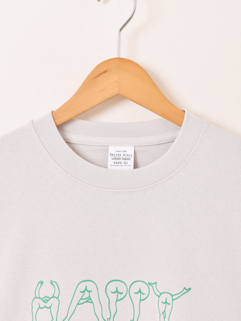 【2色展開】 プリント ロングスリーブTシャツ「HAPPY BIRTHDAY」