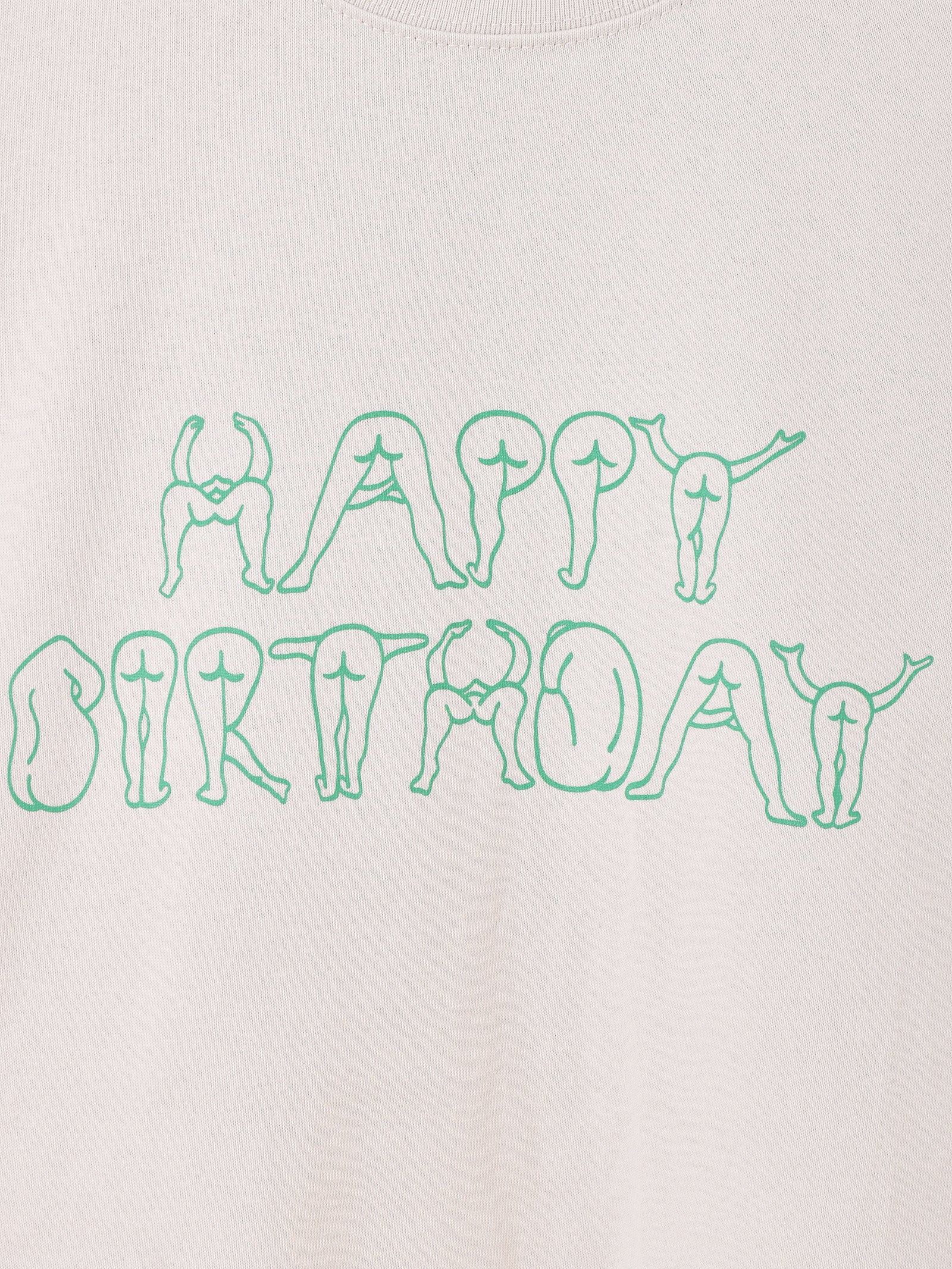 2色展開】 プリント ロングスリーブTシャツ「HAPPY BIRTHDAY」 – 古着