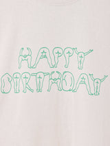 【2色展開】 プリント ロングスリーブTシャツ「HAPPY BIRTHDAY」