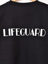 【2色展開】 プリント ヘビーオンス スウェットシャツ「LIFE GUARD」