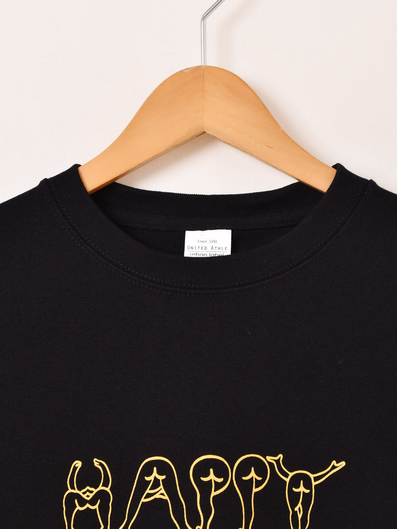 【2色展開】 プリント ロングスリーブTシャツ「HAPPY BIRTHDAY」