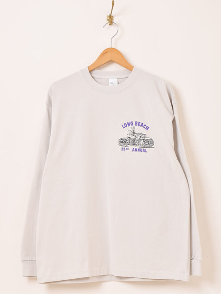 2色展開】 プリント ロングスリーブTシャツ「LONG BEACH」 – 古着屋Top 