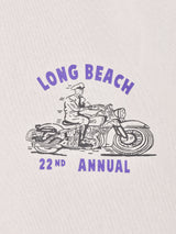 【2色展開】 プリント ロングスリーブTシャツ「LONG BEACH」