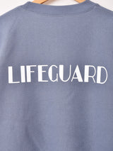 【2色展開】 プリント ヘビーオンス スウェットシャツ「LIFE GUARD」