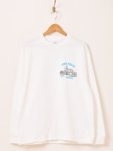 【2色展開】 プリント ロングスリーブTシャツ「LONG BEACH」