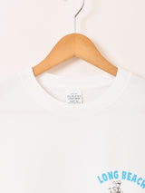 【2色展開】 プリント ロングスリーブTシャツ「LONG BEACH」
