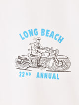 【2色展開】 プリント ロングスリーブTシャツ「LONG BEACH」
